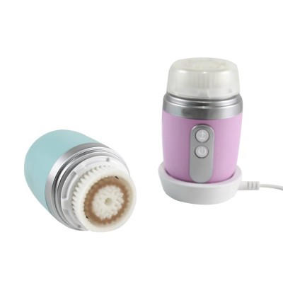 2021 New Arrival Mini Facial Massager Portable Electric Face Brush Cleanser Ultrasonic Waterproof Face Cleansing Brush